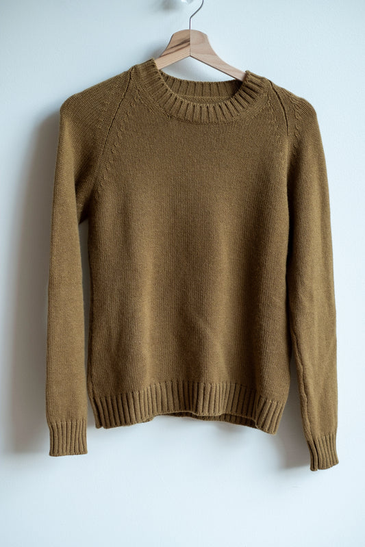 PRIMARIOCACHEMIRE ** 100% cachemire ochre color sweater